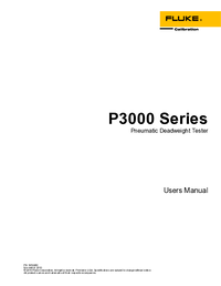 Thumbnail of document Manual - P3000 Pneumatic Deadweight Testers